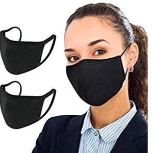Black100% 1Cotton Face Mask Washable Durable Mask